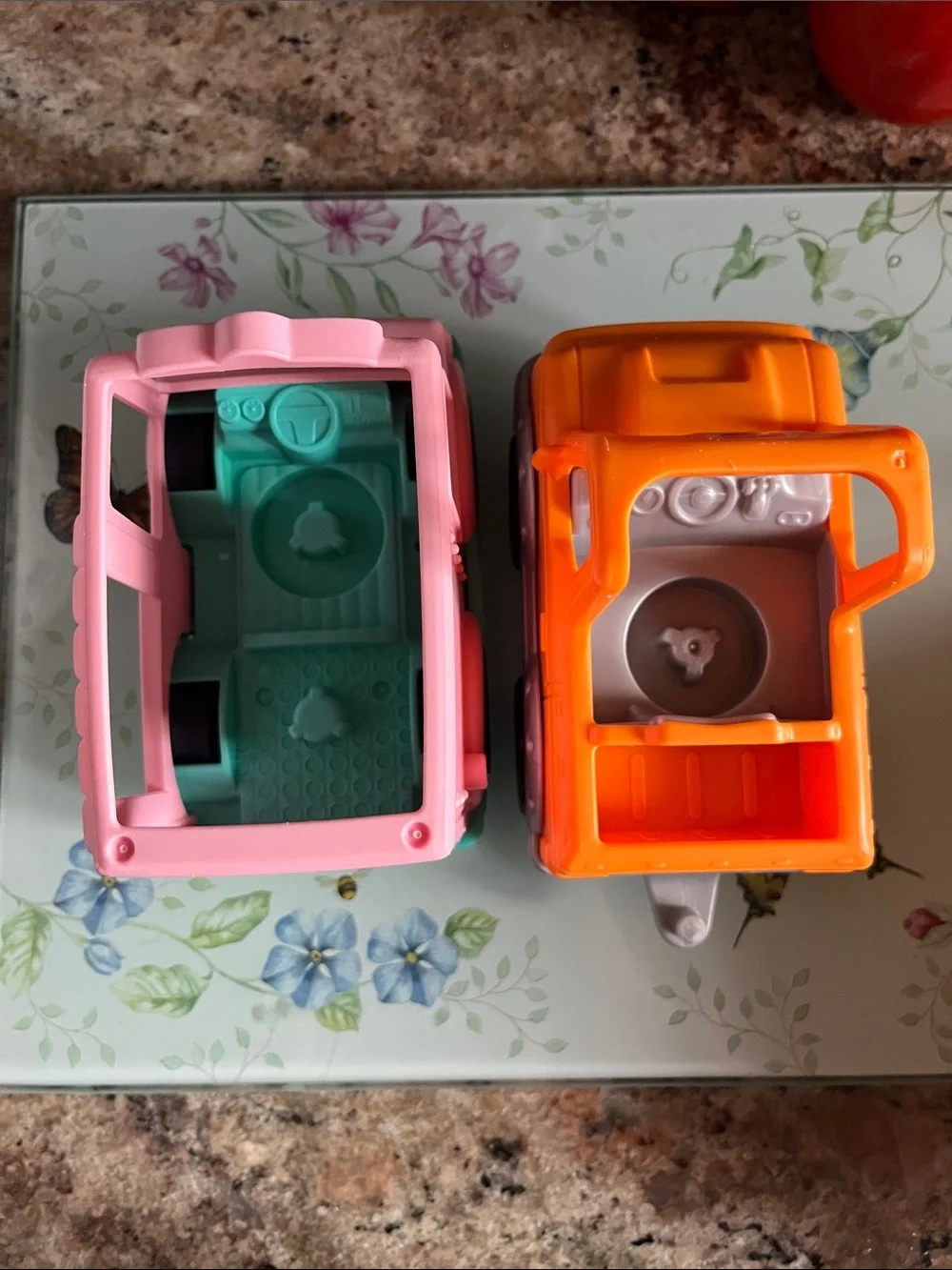 Fisher-Price Pink and Orange Play Vehicle Duo - Kids Toy Cars